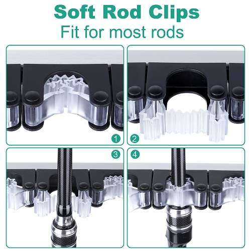 ODDSPRO Fishing Rod Rack, Fishing Rod Holder Up to Hold 18 Rods