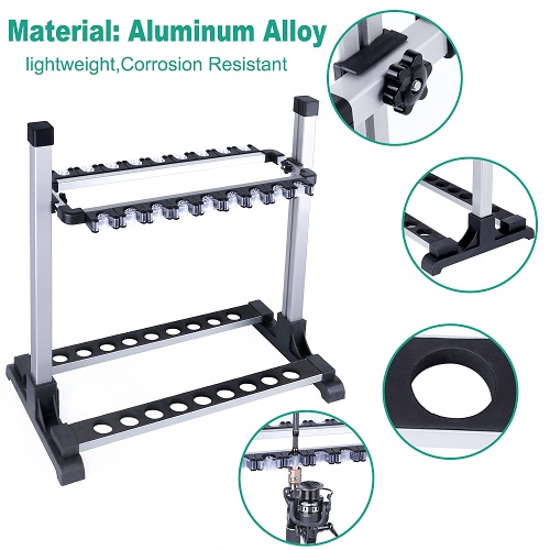 ODDSPRO Fishing Rod Rack, Fishing Rod Holder Up to Hold 18 Rods